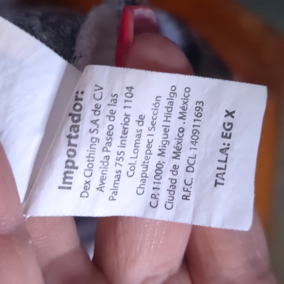 DEX* white black purple plaid crepe like long sleeve button front blouse tunic - Picture 9 of 13